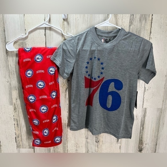 Ultra Game NBA Boy's 2 Piece PJs Lounge Pants & Tee Set Boys Size M (8) - Picture 9 of 12